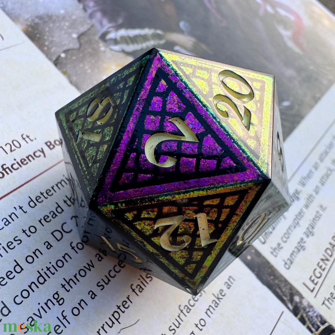 [Dragon Egg] - 35mm d20 single kocka - játék & sport - táblajáték és kártyajáték - társasjátékok - Meska.hu