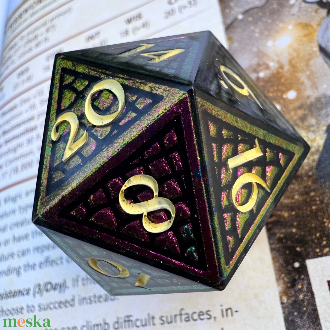 [Dragon Egg] - 35mm d20 single kocka - játék & sport - táblajáték és kártyajáték - társasjátékok - Meska.hu