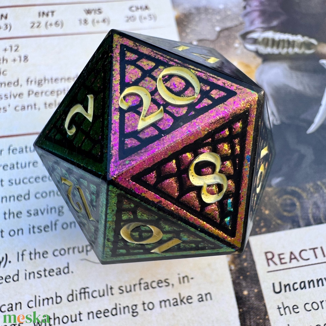 [Dragon Egg] - 35mm d20 single kocka - játék & sport - táblajáték és kártyajáték - társasjátékok - Meska.hu