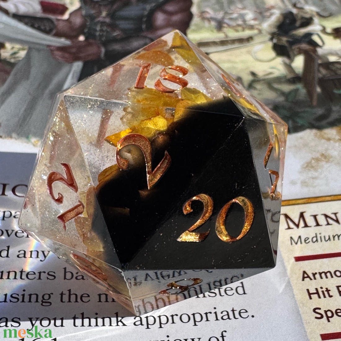 [Everpetal] - 35mm d20 single kocka - játék & sport - táblajáték és kártyajáték - társasjátékok - Meska.hu