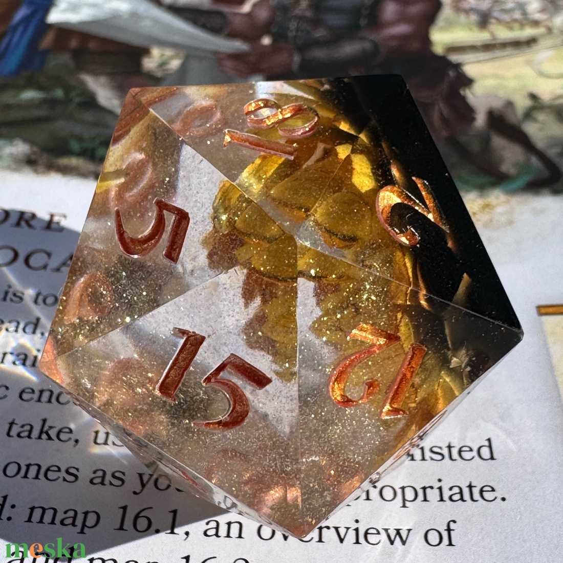 [Everpetal] - 35mm d20 single kocka - játék & sport - táblajáték és kártyajáték - társasjátékok - Meska.hu