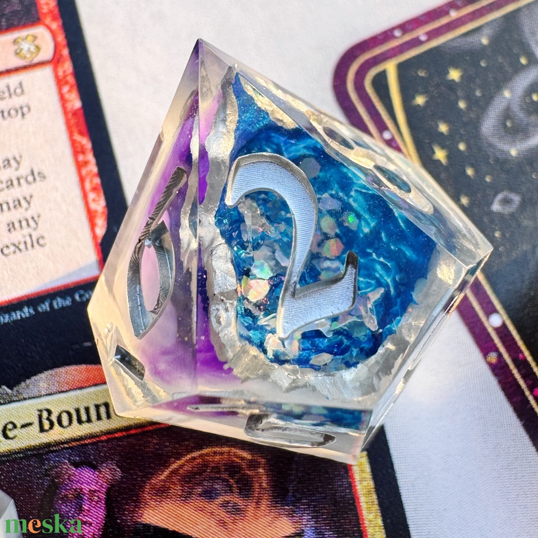 [Lightborn Geode] - 7 darabos kocka készlet  - játék & sport - táblajáték és kártyajáték - társasjátékok - Meska.hu