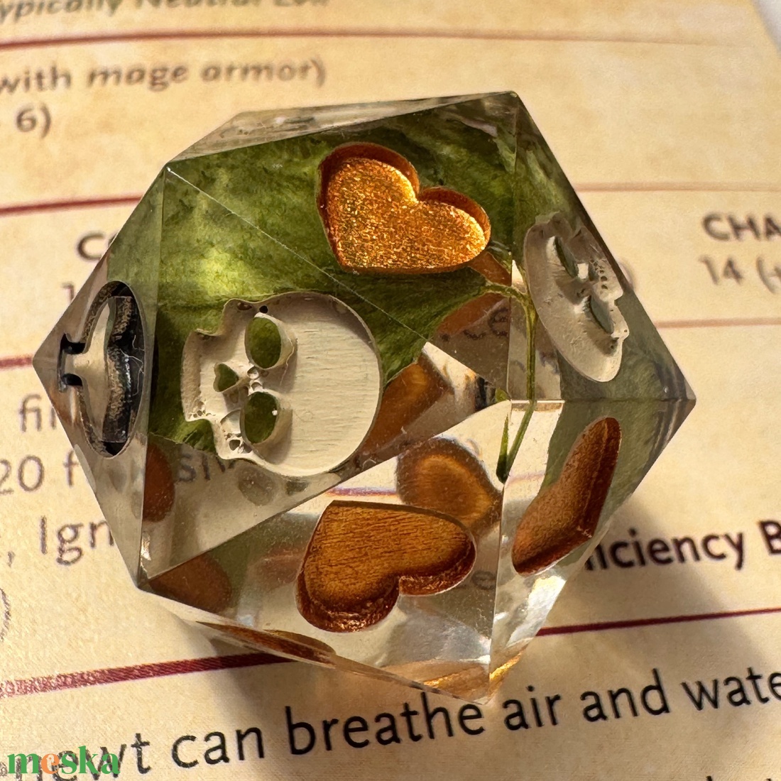 [Lucky Charm] - Death Save d20 - játék & sport - táblajáték és kártyajáték - társasjátékok - Meska.hu