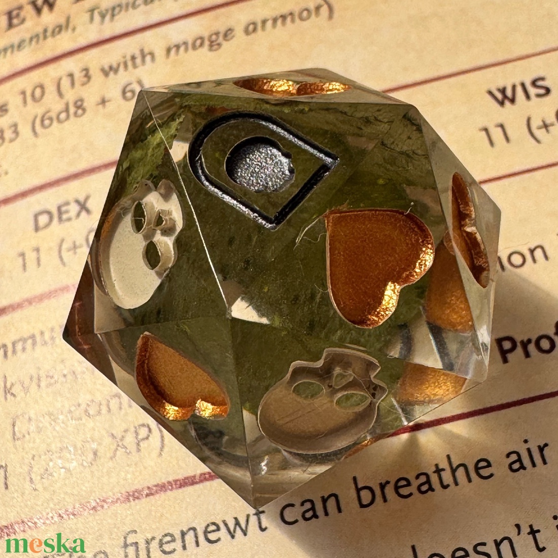 [Lucky Charm] - Death Save d20 - játék & sport - táblajáték és kártyajáték - társasjátékok - Meska.hu