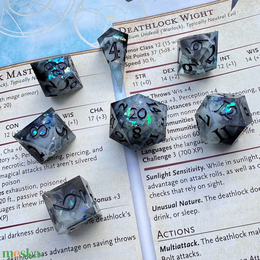 [Twilight] - 7 darabos kocka készlet  - játék & sport - táblajáték és kártyajáték - társasjátékok - Meska.hu
