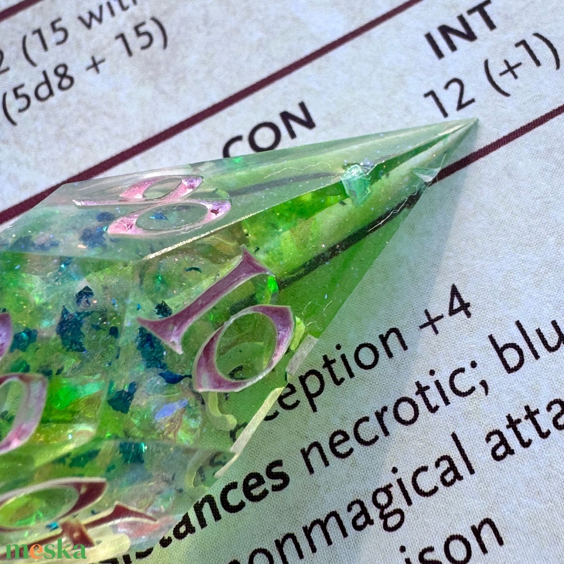 [Emerald Shards]  - szilánk kocka készlet  - játék & sport - táblajáték és kártyajáték - társasjátékok - Meska.hu