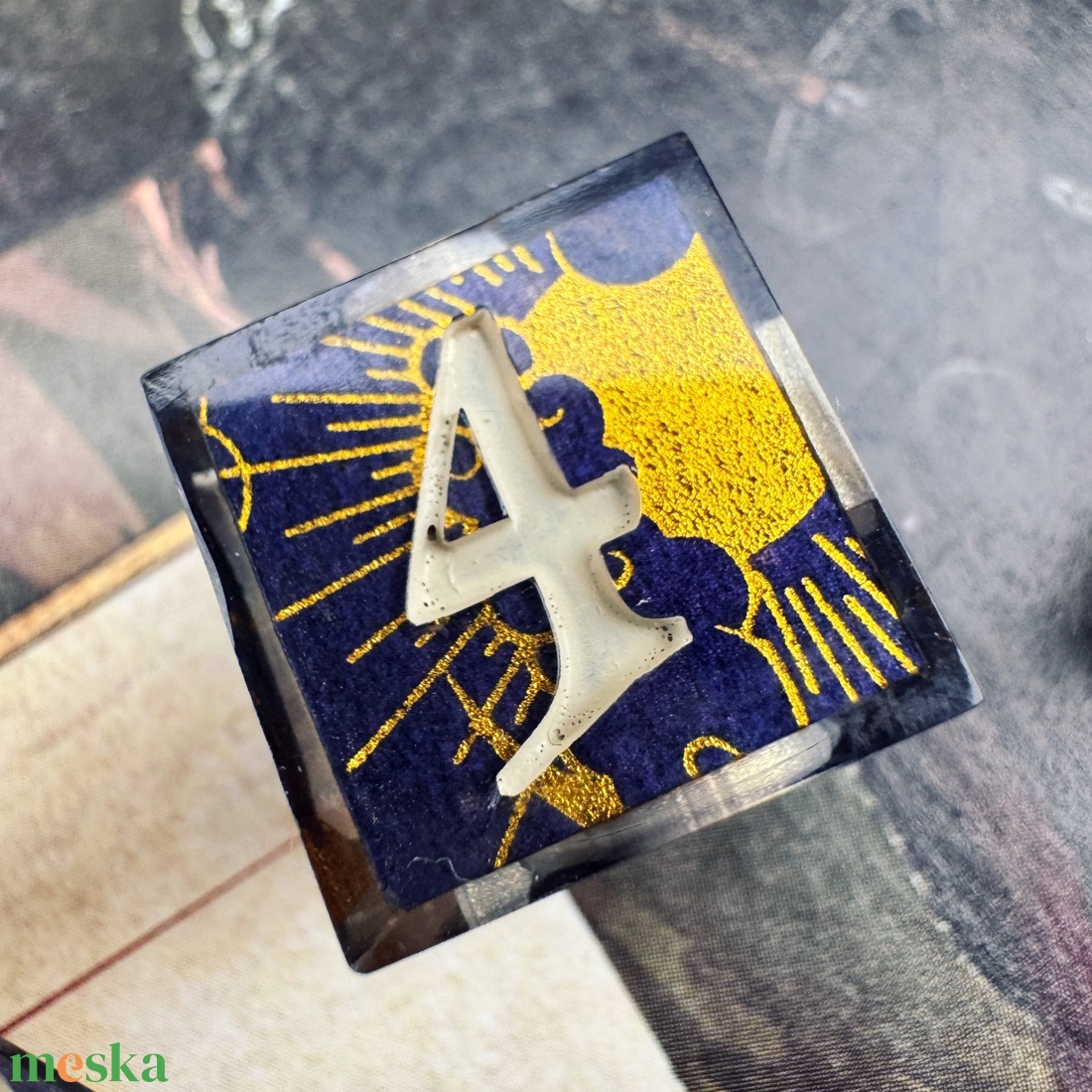 [Golden Tarot] - 7 darabos kocka készlet  - játék & sport - táblajáték és kártyajáték - társasjátékok - Meska.hu