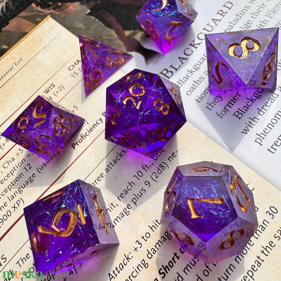 [Wild Magic] - 7 darabos kocka készlet  - játék & sport - táblajáték és kártyajáték - társasjátékok - Meska.hu