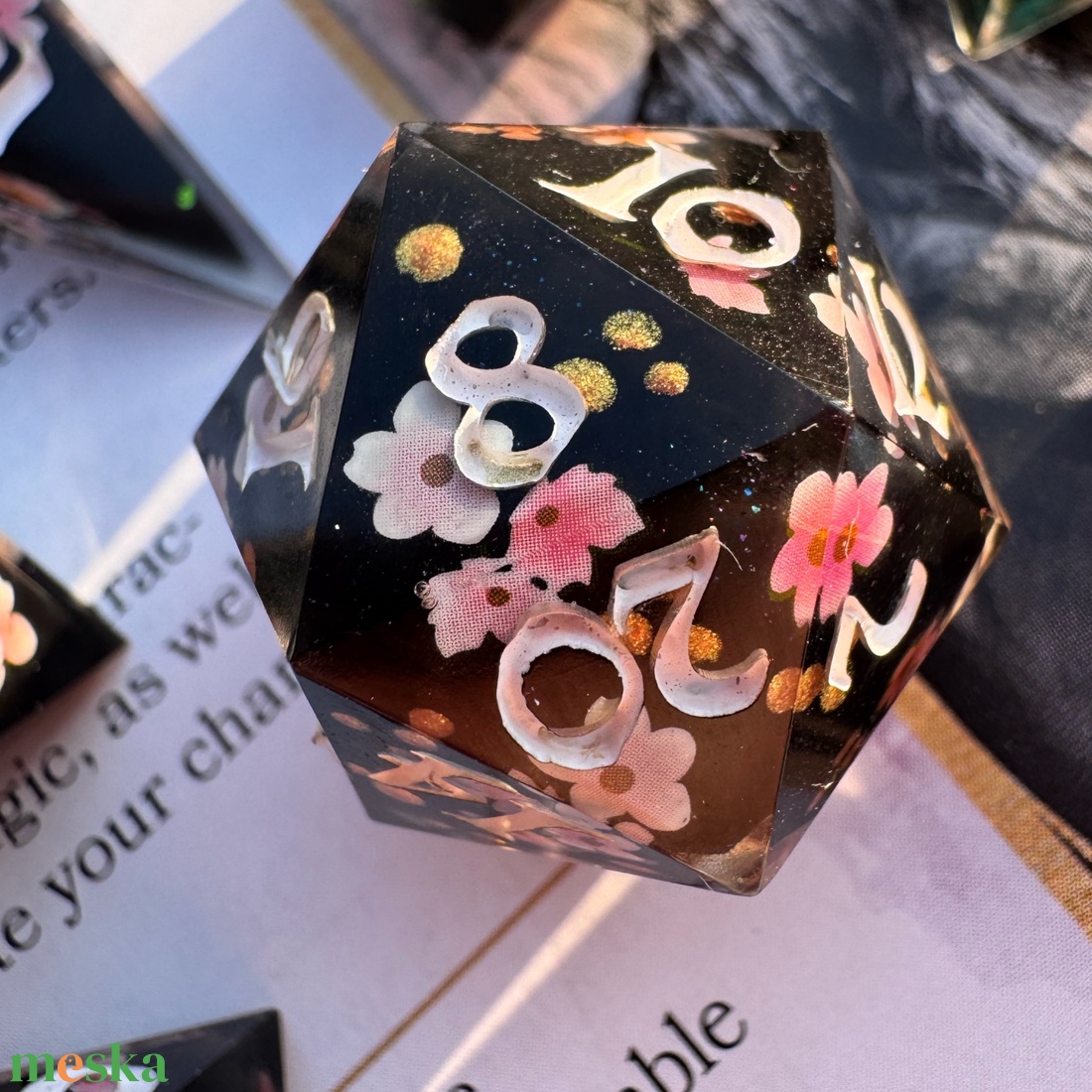 [Samurais Teacup] - 7 darabos kocka készlet  - játék & sport - táblajáték és kártyajáték - társasjátékok - Meska.hu