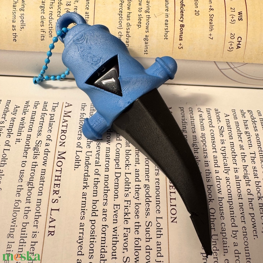 [Rogue] - D20 tartó charm - táska & tok - kulcstartó & táskadísz - kulcstartó - Meska.hu