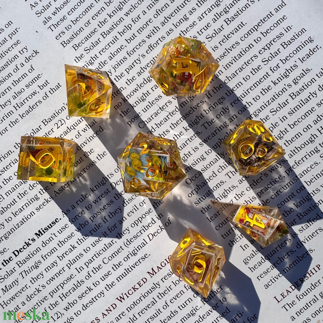 [Witchy Visions] -  7 darabos kocka készlet  - játék & sport - táblajáték és kártyajáték - társasjátékok - Meska.hu