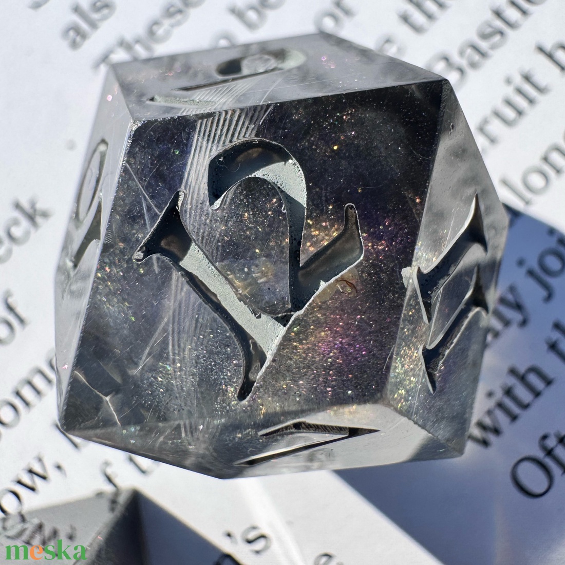 [Cosmic Cradle] -  7 darabos kocka készlet  - játék & sport - táblajáték és kártyajáték - társasjátékok - Meska.hu