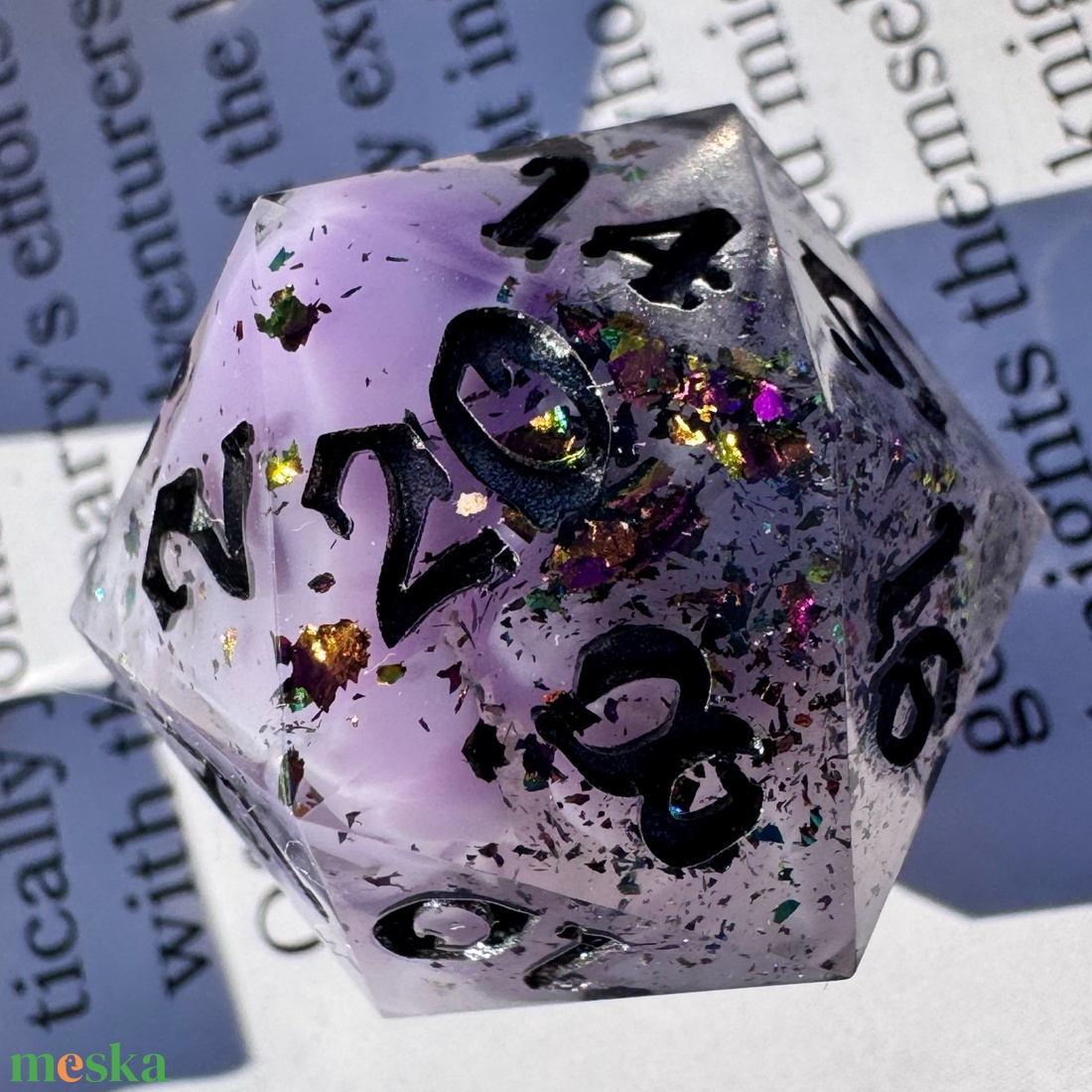 [Chromatic Confetti]  - witchy kocka készlet  - játék & sport - táblajáték és kártyajáték - társasjátékok - Meska.hu