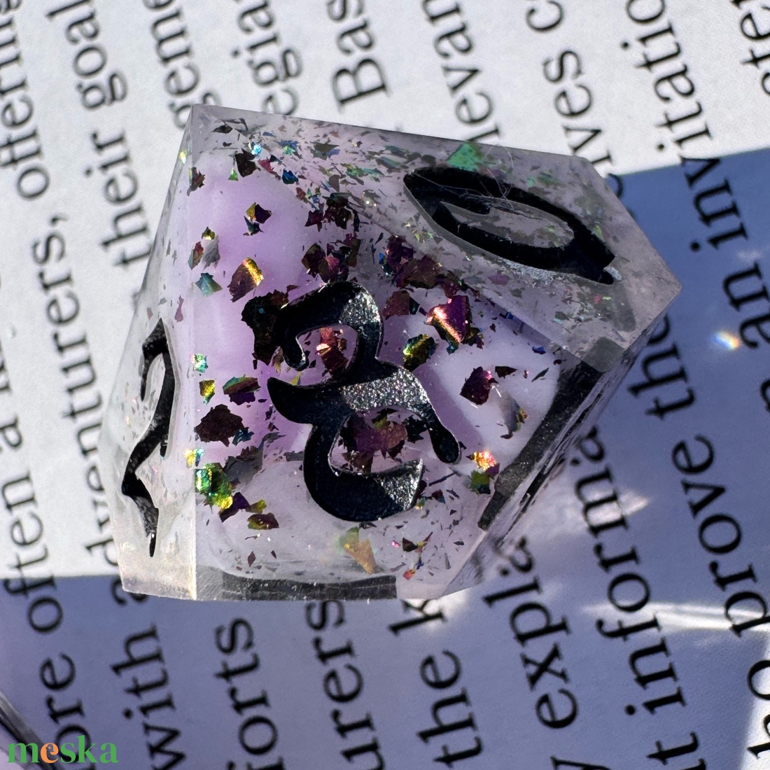 [Chromatic Confetti]  - witchy kocka készlet  - játék & sport - táblajáték és kártyajáték - társasjátékok - Meska.hu