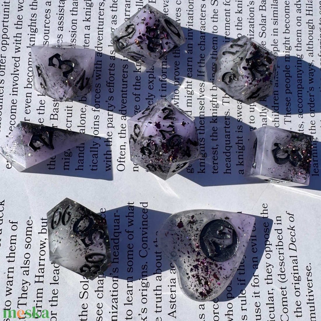 [Chromatic Confetti]  - witchy kocka készlet  - játék & sport - táblajáték és kártyajáték - társasjátékok - Meska.hu
