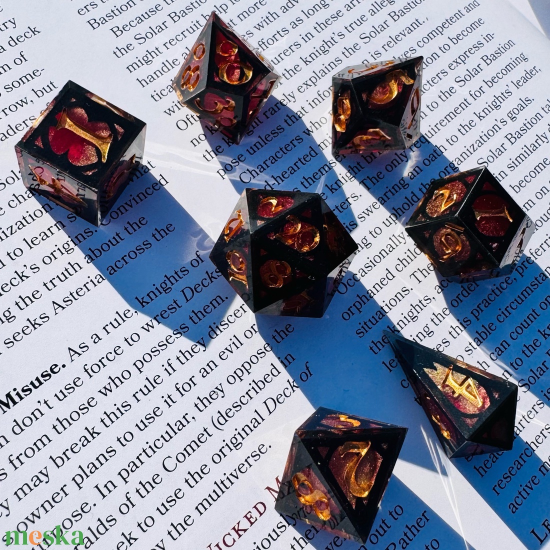 [Cathedral II.] - 7 darabos kocka készlet  - játék & sport - táblajáték és kártyajáték - társasjátékok - Meska.hu