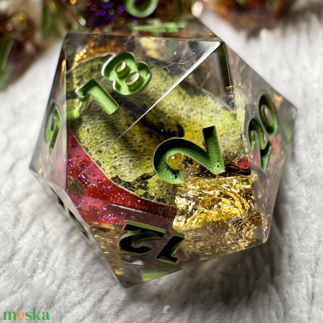 [Druidcraft] - 7 darabos kocka készlet  - játék & sport - táblajáték és kártyajáték - társasjátékok - Meska.hu