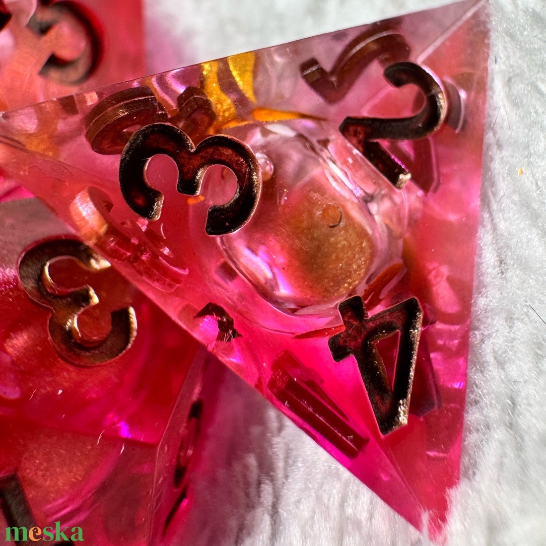 [Phoenix Blood] - 7 darabos liquid core kocka készlet  - játék & sport - táblajáték és kártyajáték - társasjátékok - dobókocka - Meska.hu