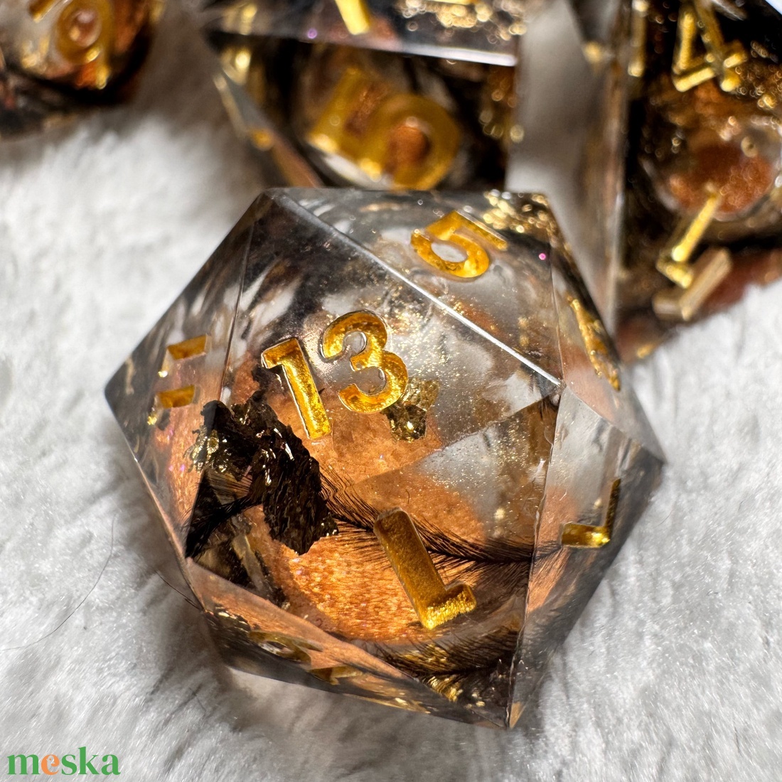 [Divine Blood] - 7 darabos liquid core kocka készlet  - játék & sport - táblajáték és kártyajáték - társasjátékok - Meska.hu