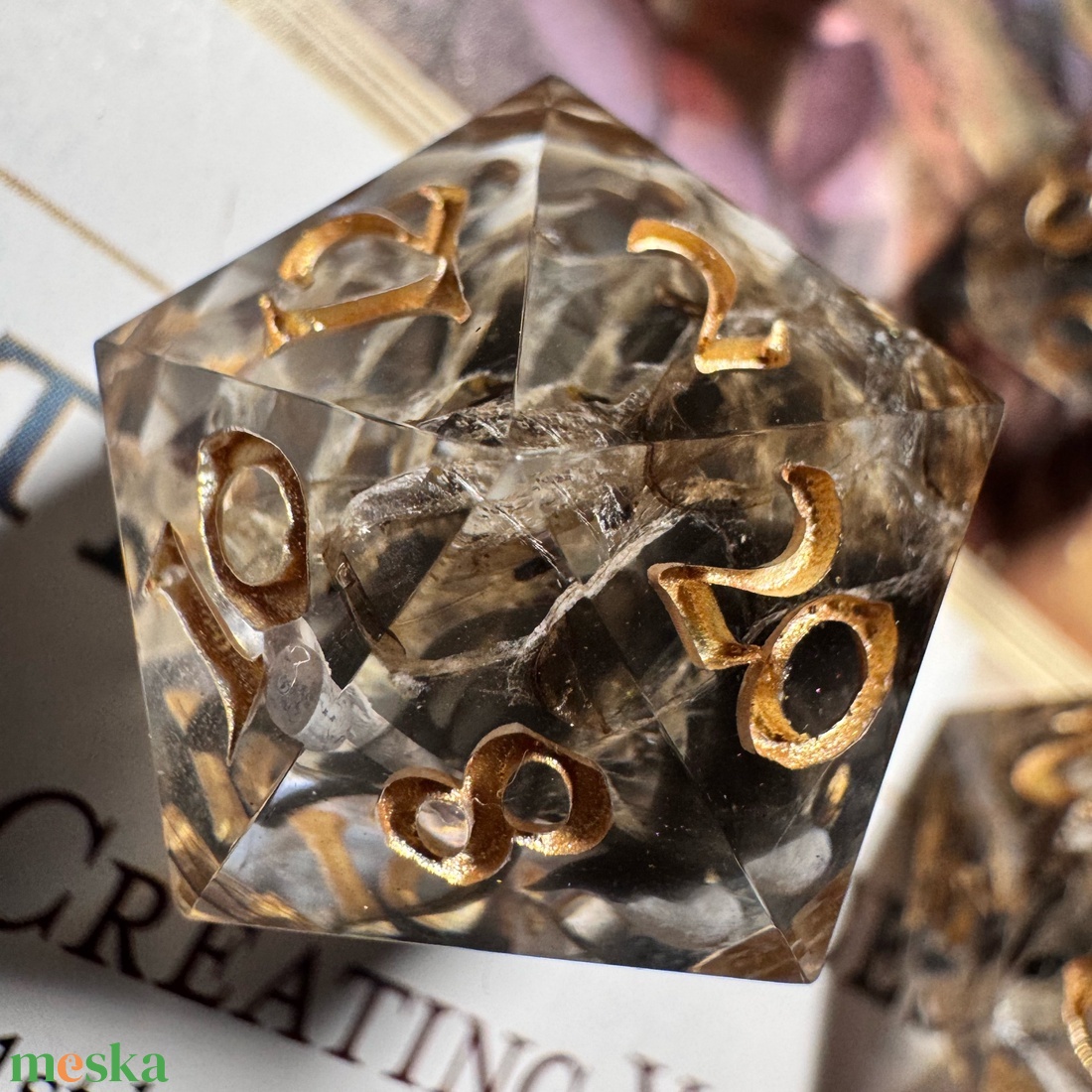 [Obsidian Dragon] - 7 darabos kocka készlet  - játék & sport - táblajáték és kártyajáték - társasjátékok - dobókocka - Meska.hu