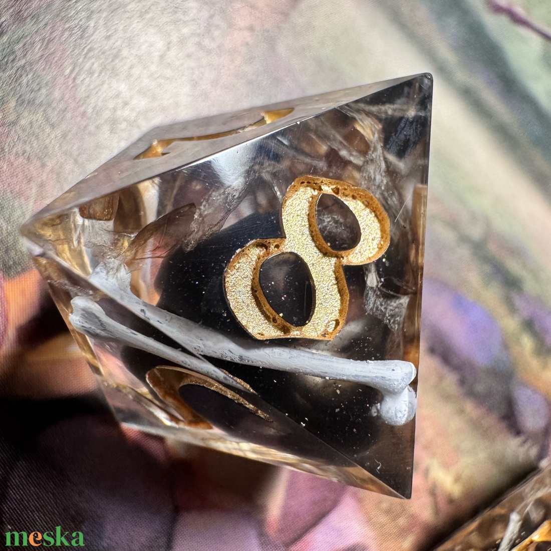 [Obsidian Dragon] - 7 darabos kocka készlet  - játék & sport - táblajáték és kártyajáték - társasjátékok - dobókocka - Meska.hu