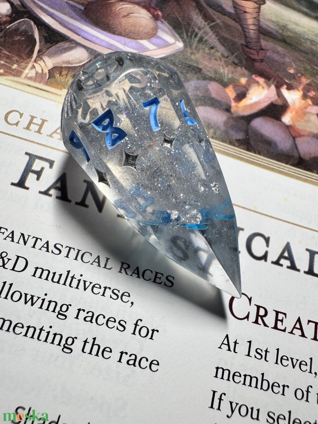 [Frost Shard] - Single D10 - játék & sport - táblajáték és kártyajáték - társasjátékok - dobókocka - Meska.hu