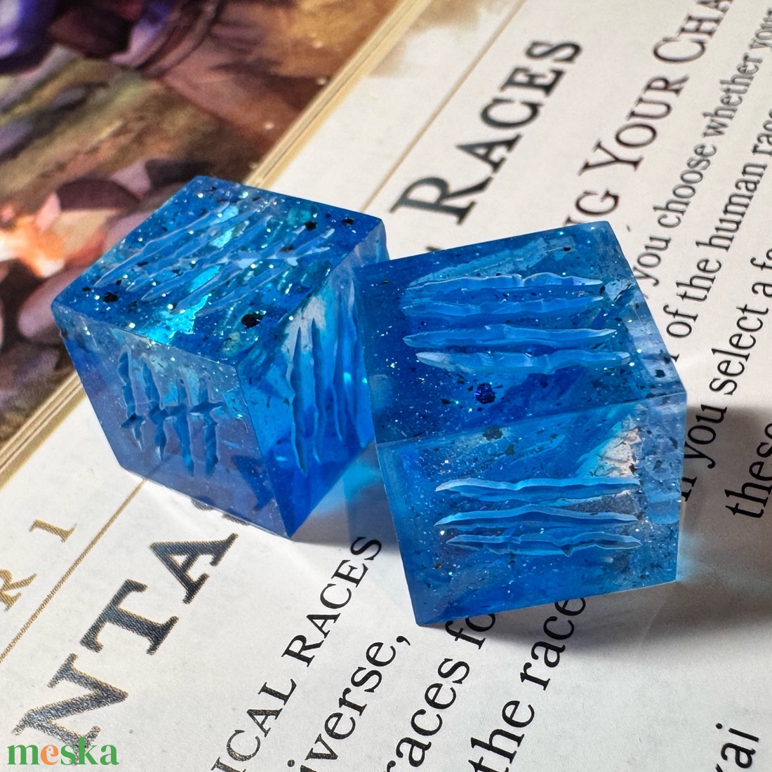 [Frostbite] -  d6 pár - játék & sport - táblajáték és kártyajáték - társasjátékok - dobókocka - Meska.hu