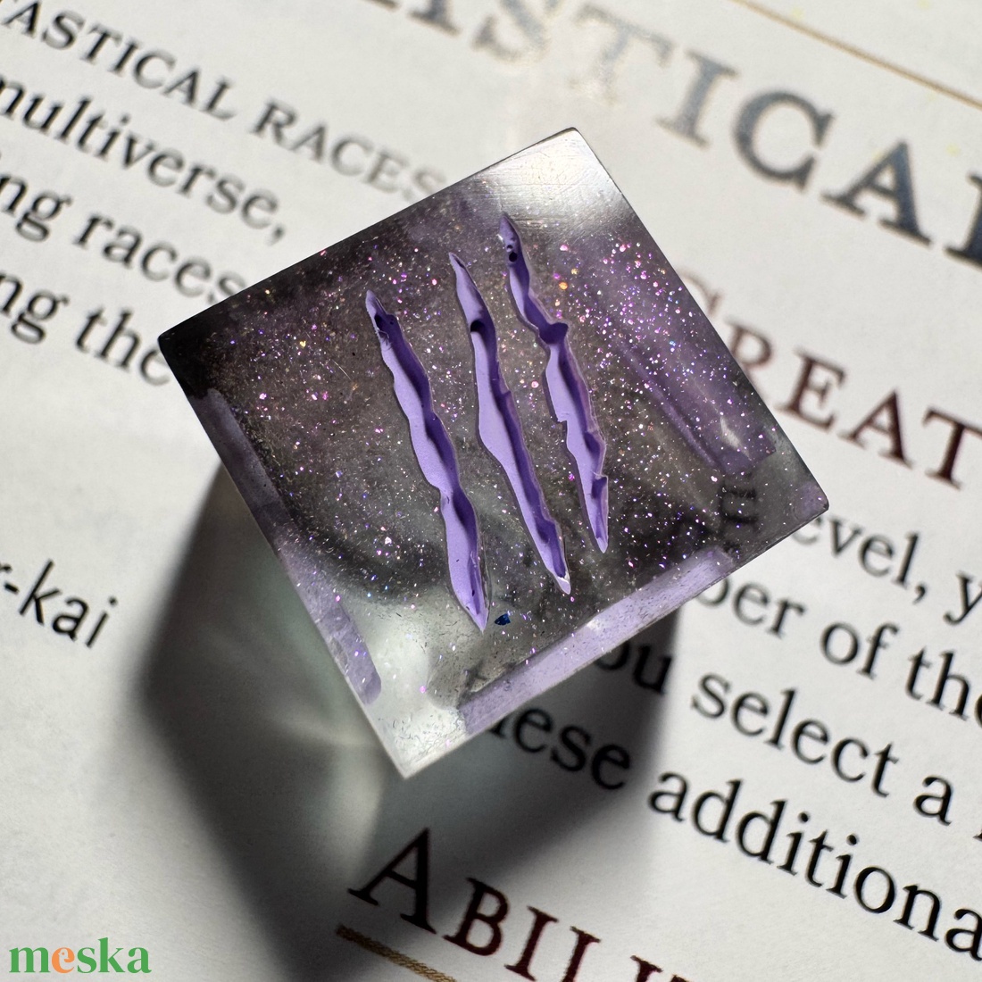 [Cosmic Assassin] - Single D6  - játék & sport - táblajáték és kártyajáték - társasjátékok - dobókocka - Meska.hu