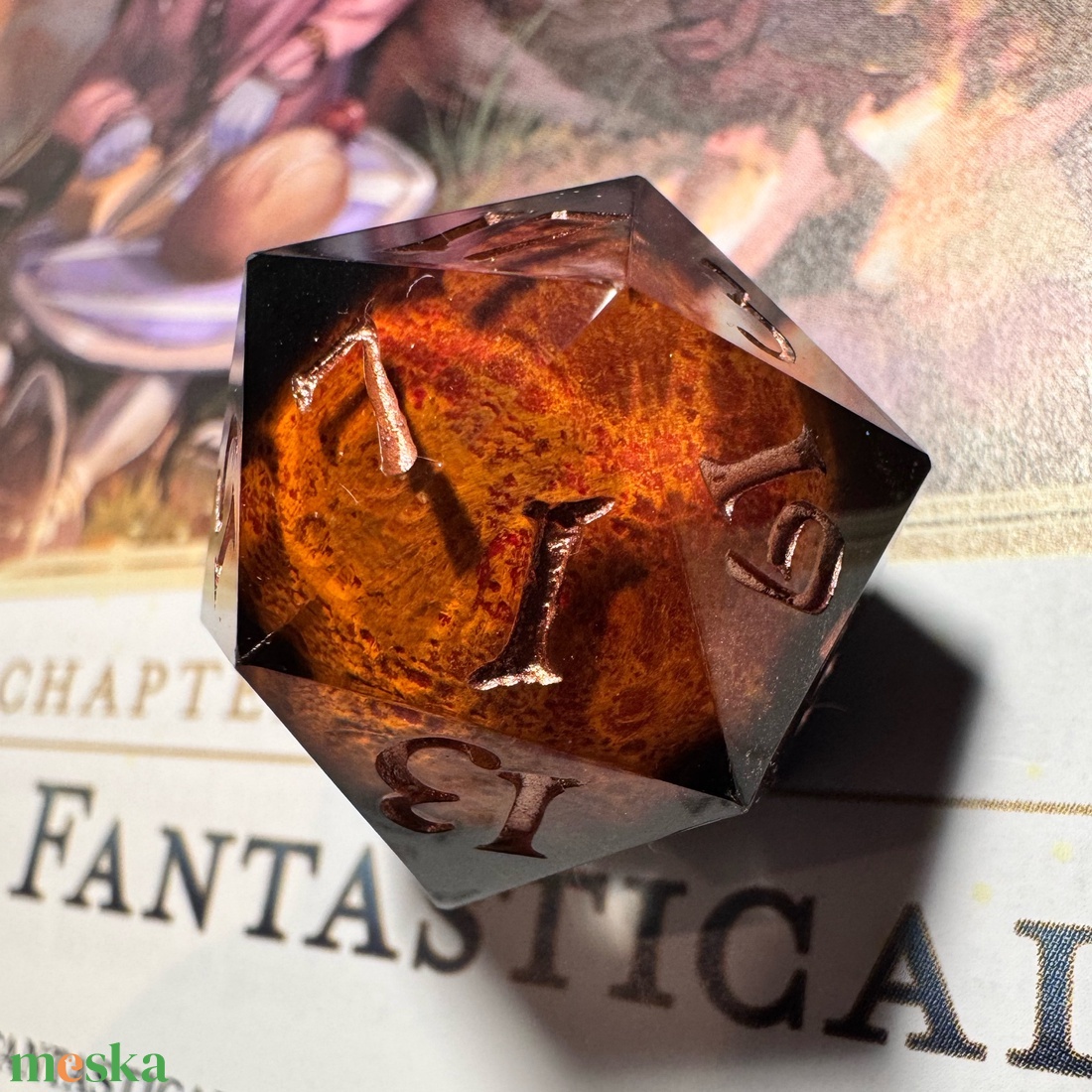 [Blood Moon] - Single D20 - játék & sport - táblajáték és kártyajáték - társasjátékok - dobókocka - Meska.hu