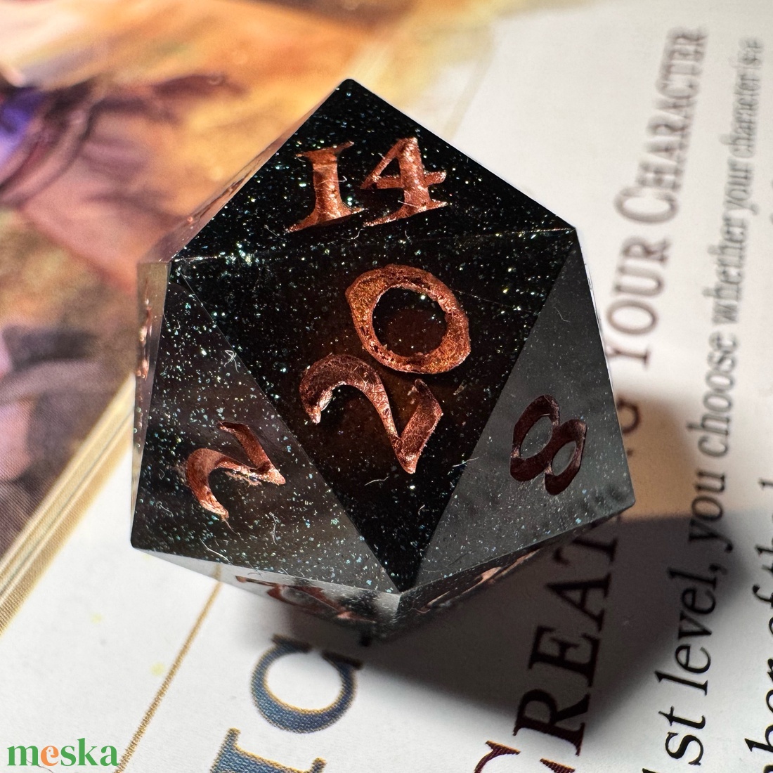 [Blood Moon] - Single D20 - játék & sport - táblajáték és kártyajáték - társasjátékok - dobókocka - Meska.hu