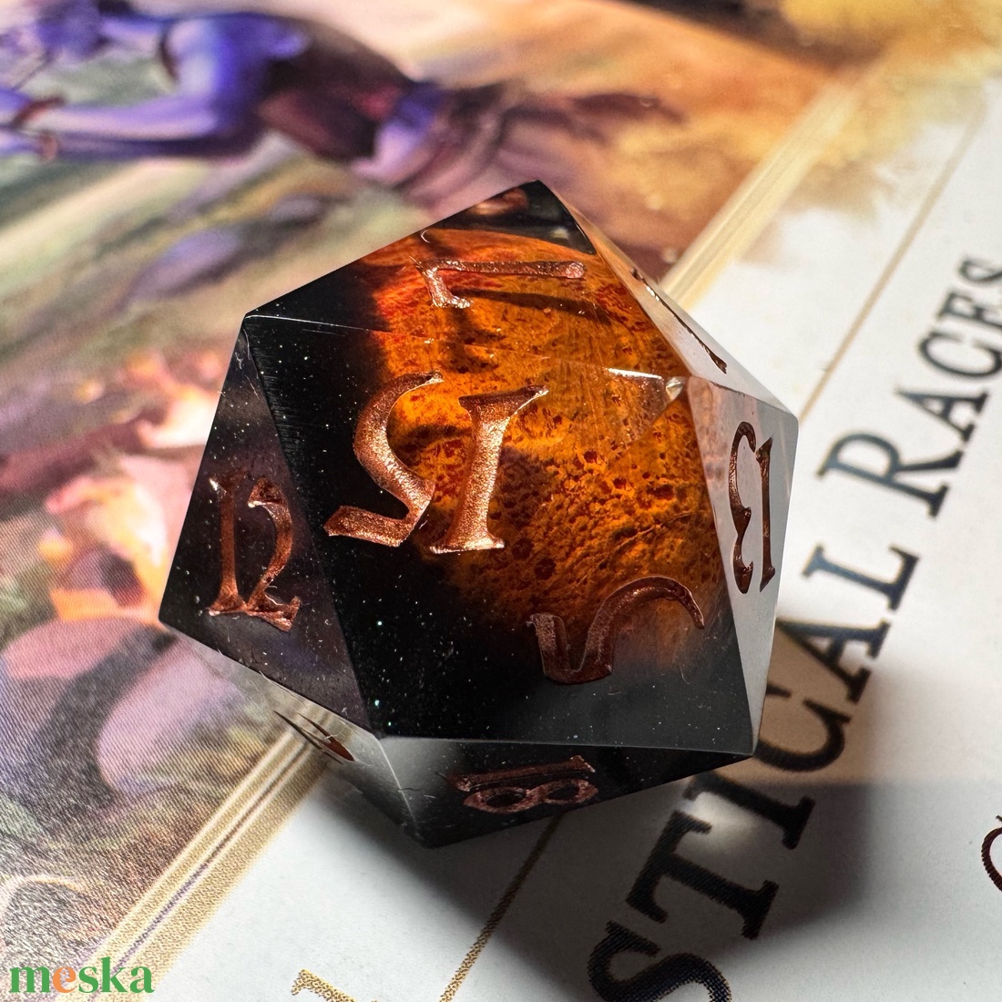 [Blood Moon] - Single D20 - játék & sport - táblajáték és kártyajáték - társasjátékok - dobókocka - Meska.hu