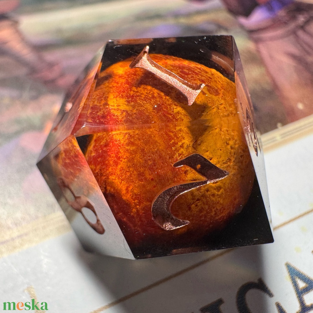 [Blood Moon] - Single D12 - játék & sport - táblajáték és kártyajáték - társasjátékok - dobókocka - Meska.hu