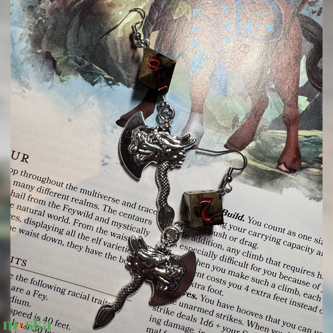 [RAGE] - kocka fülbevaló - ékszer - fülbevaló - lógó fülbevaló - Meska.hu