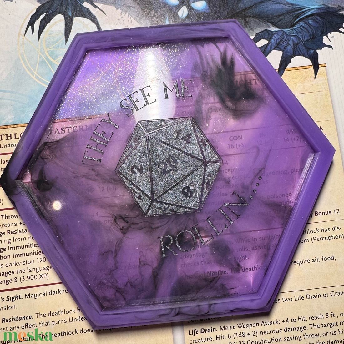 [Purple Panic] - Dobótálca - otthon & életmód - dekoráció - asztal és polc dekoráció - asztaldísz - Meska.hu