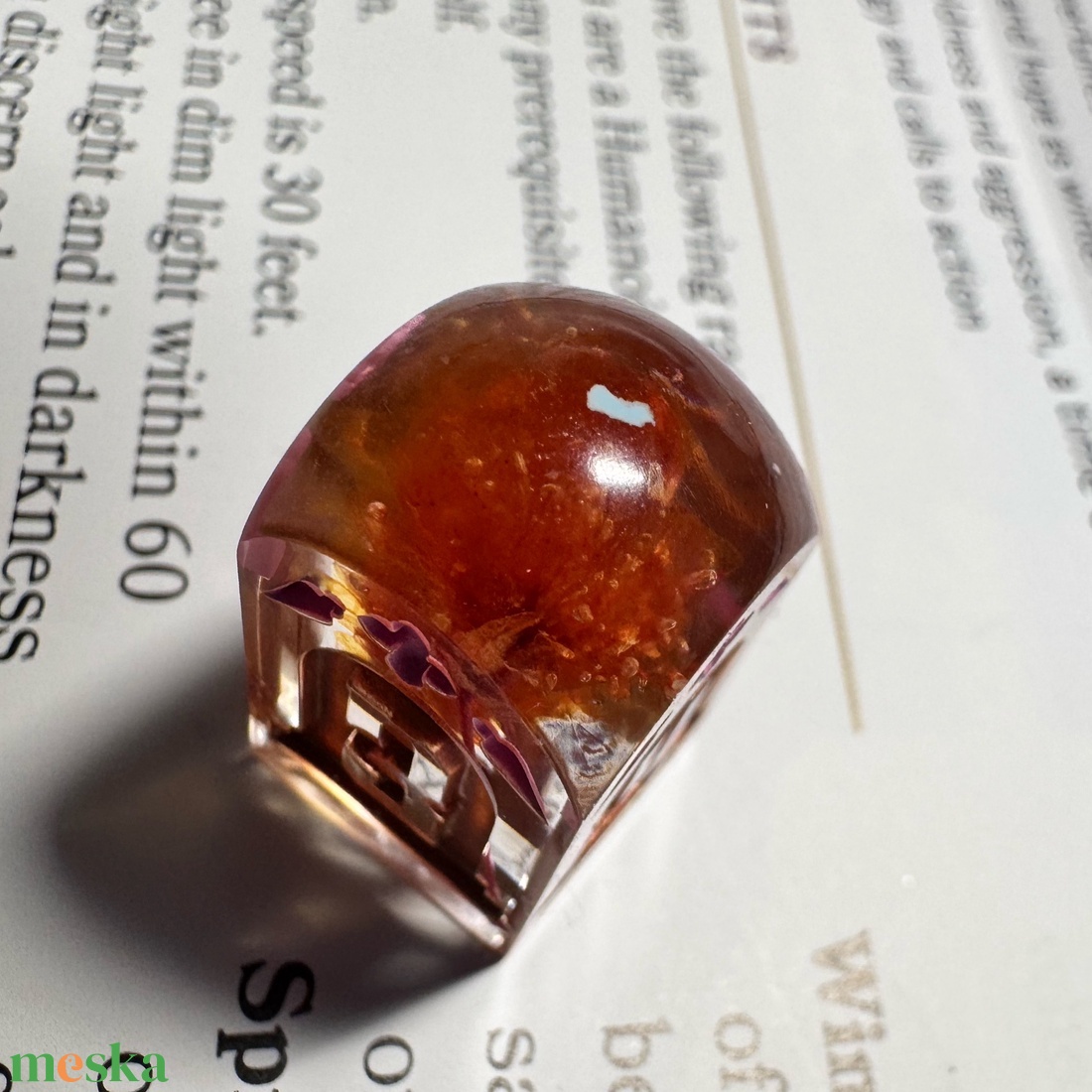 [Floral Curse] - Single D4 - játék & sport - táblajáték és kártyajáték - társasjátékok - dobókocka - Meska.hu