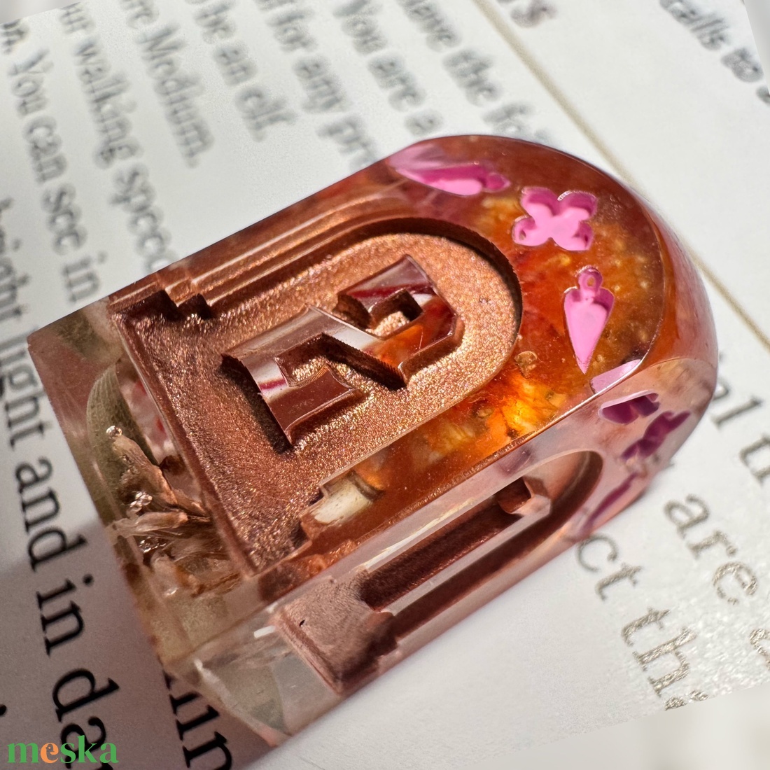 [Floral Curse] - Single D4 - játék & sport - táblajáték és kártyajáték - társasjátékok - dobókocka - Meska.hu