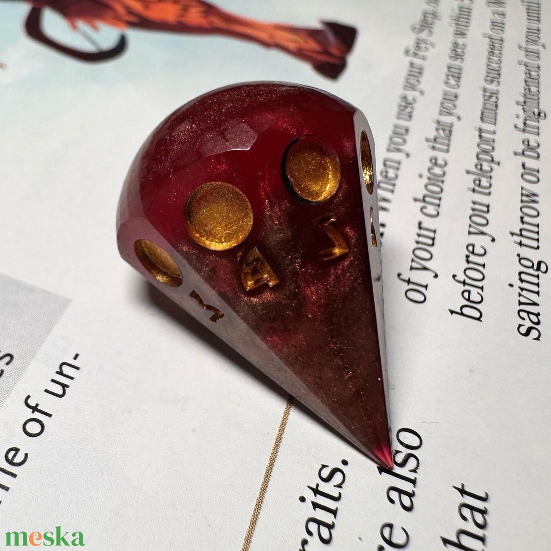 [Solar Eclipse] - Single d8 - játék & sport - táblajáték és kártyajáték - társasjátékok - dobókocka - Meska.hu