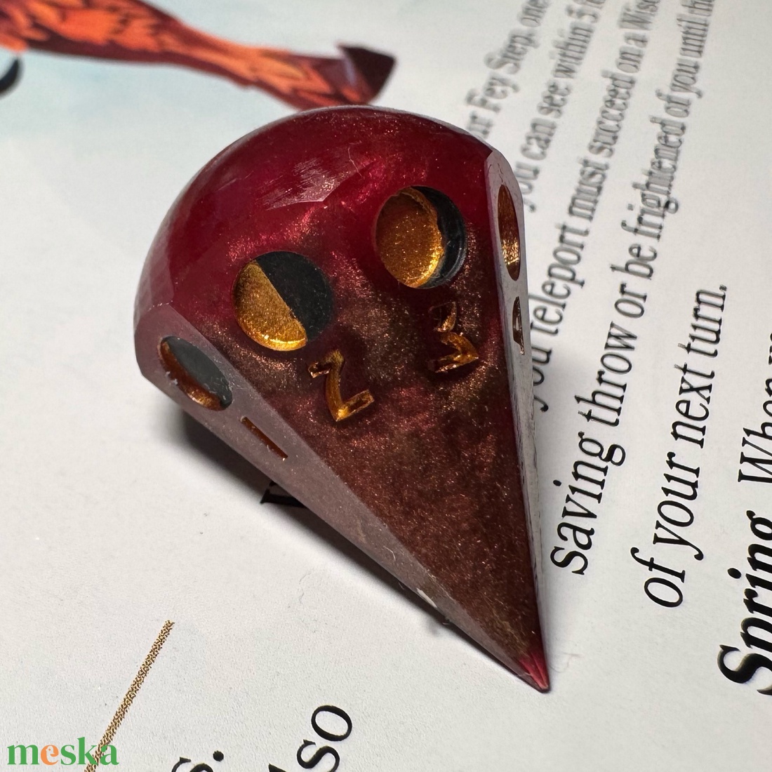 [Solar Eclipse] - Single d8 - játék & sport - táblajáték és kártyajáték - társasjátékok - dobókocka - Meska.hu