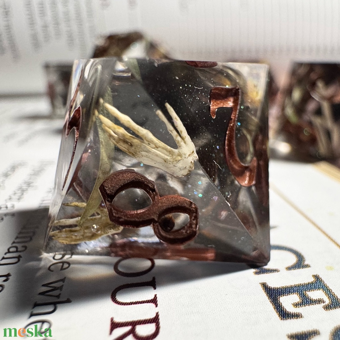 [Dark Ritual] - 7 darabos kocka készlet  - játék & sport - táblajáték és kártyajáték - társasjátékok - dobókocka - Meska.hu