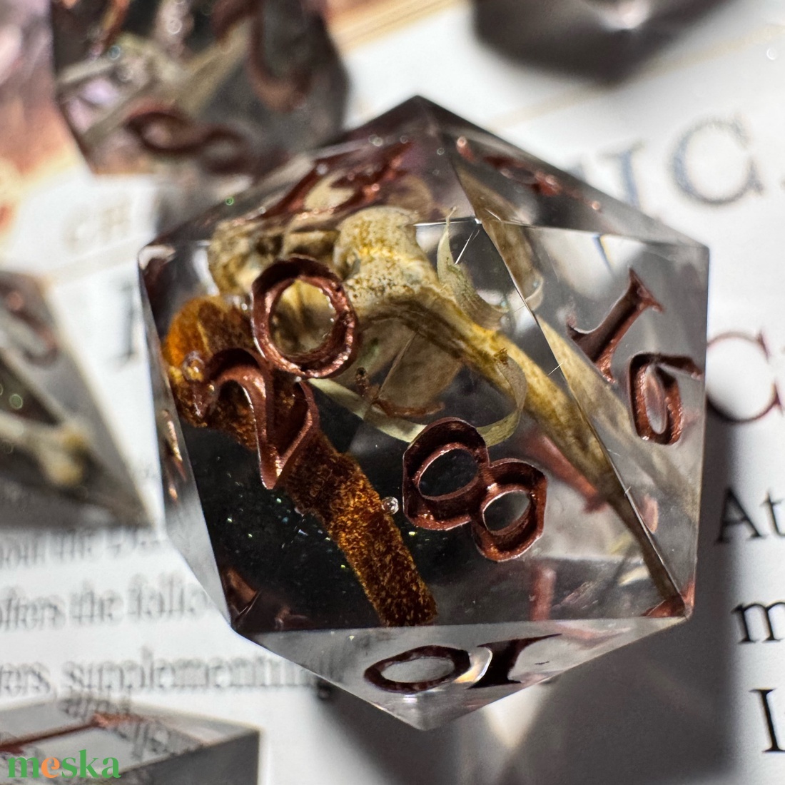 [Dark Ritual] - 7 darabos kocka készlet  - játék & sport - táblajáték és kártyajáték - társasjátékok - dobókocka - Meska.hu