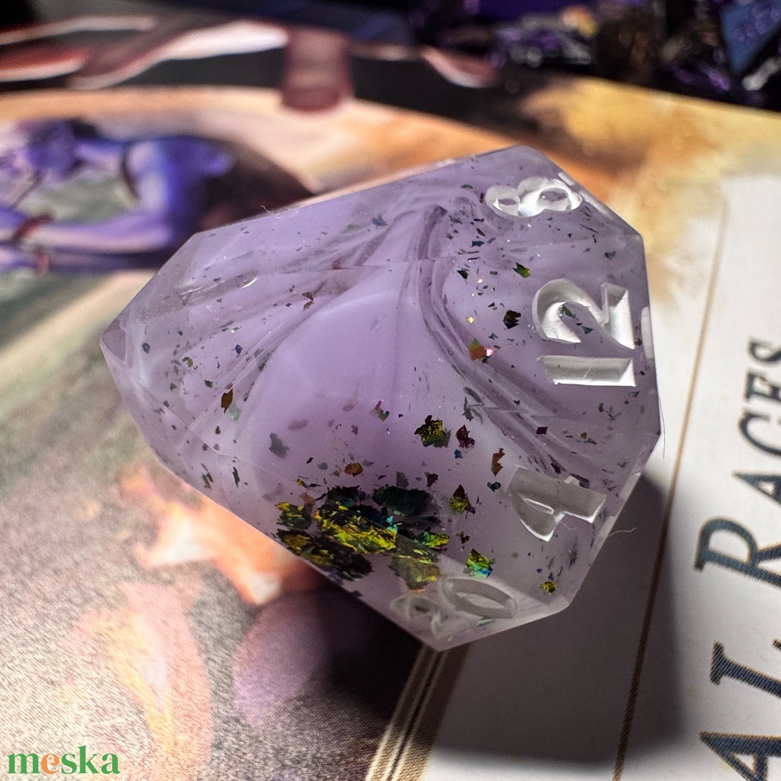 [Lavender Dreams] - Crystal d20  - játék & sport - táblajáték és kártyajáték - társasjátékok - dobókocka - Meska.hu
