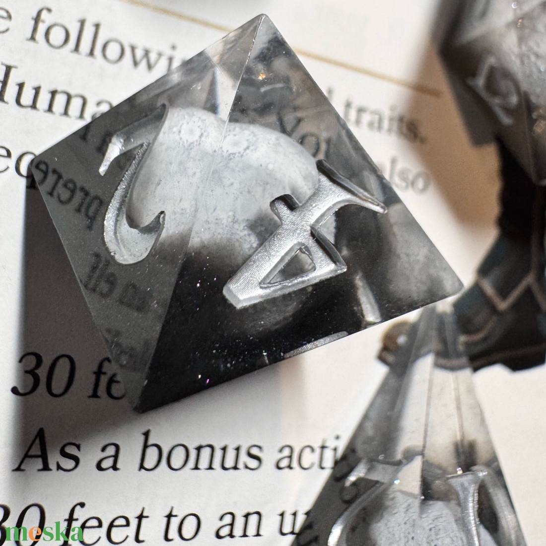 [FOGLALT] [Full Moon] - 7 darabos készlet  - játék & sport - táblajáték és kártyajáték - társasjátékok - dobókocka - Meska.hu