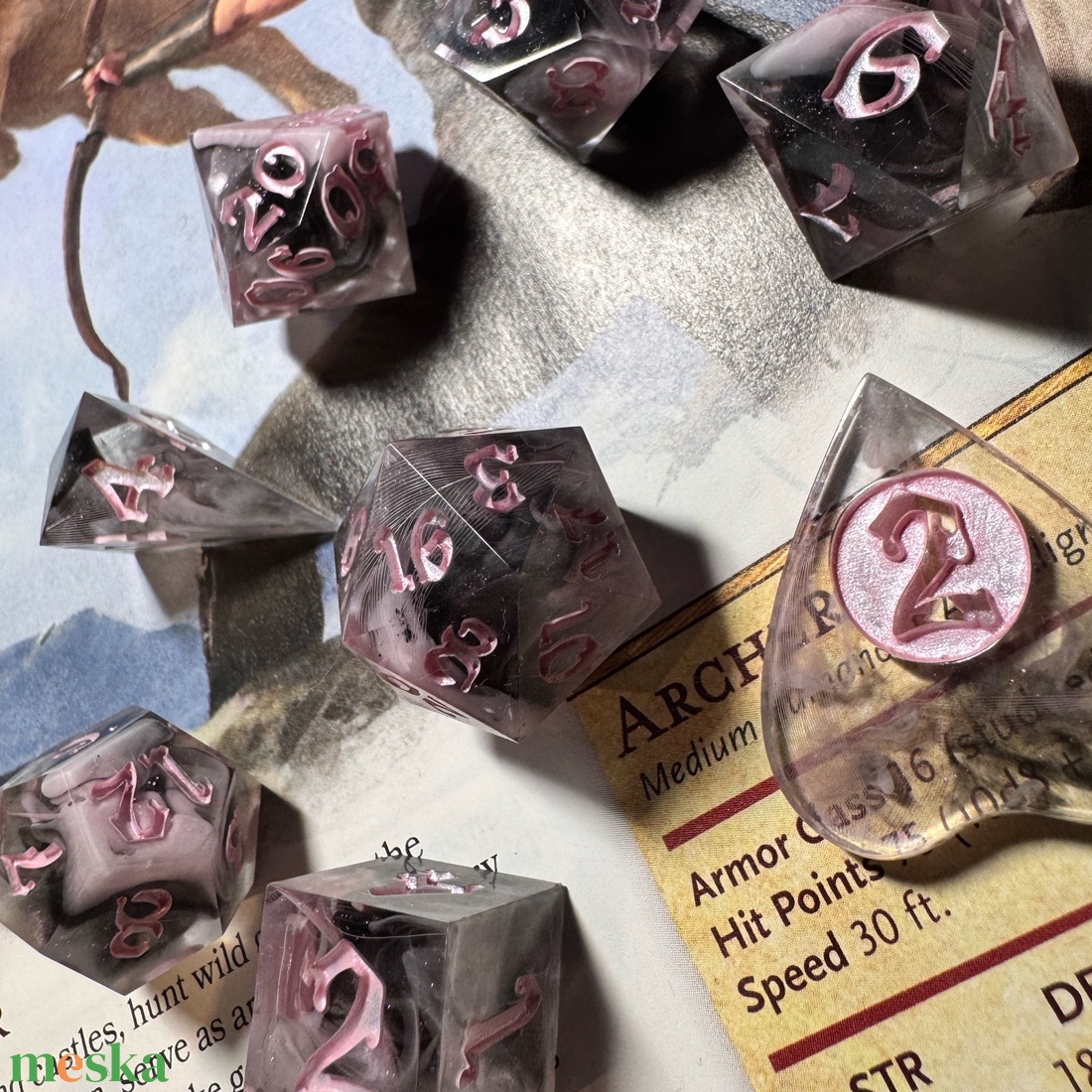 [Love Witch]  - �witchy kocka készlet  - játék & sport - táblajáték és kártyajáték - társasjátékok - dobókocka - Meska.hu