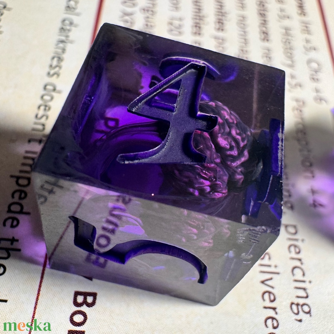 [Mind Flayer] - 7 darabos kocka készlet  - játék & sport - táblajáték és kártyajáték - társasjátékok - dobókocka - Meska.hu