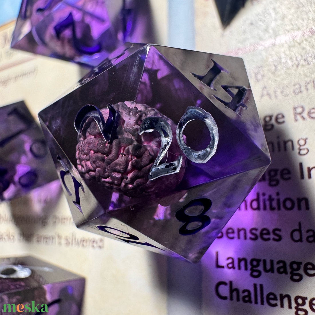[Mind Flayer] - 7 darabos kocka készlet  - játék & sport - táblajáték és kártyajáték - társasjátékok - dobókocka - Meska.hu