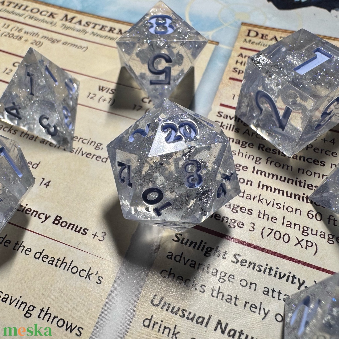 [Fractured Diamond] - 7 darabos kocka készlet  - játék & sport - táblajáték és kártyajáték - társasjátékok - dobókocka - Meska.hu