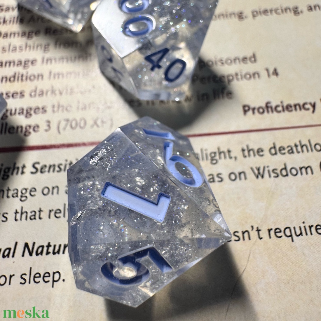 [Fractured Diamond] - 7 darabos kocka készlet  - játék & sport - táblajáték és kártyajáték - társasjátékok - dobókocka - Meska.hu