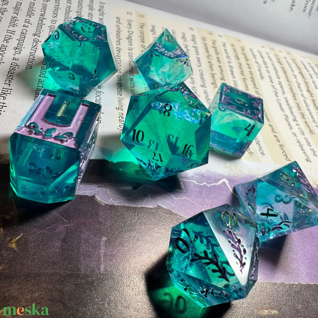 [Twilight Forest] - 7 darabos kocka készlet  - játék & sport - táblajáték és kártyajáték - társasjátékok - dobókocka - Meska.hu