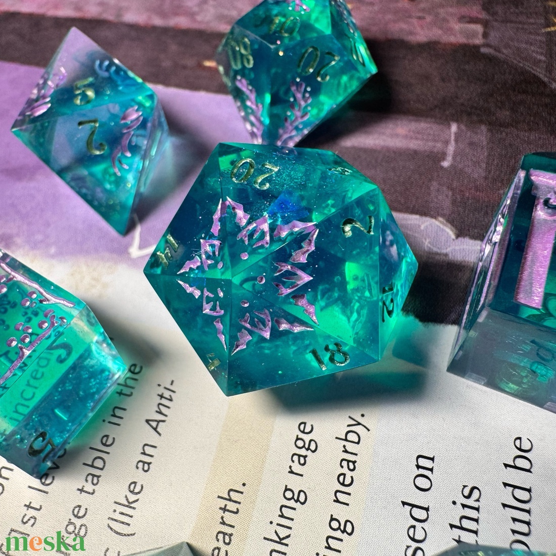 [Twilight Forest] - 7 darabos kocka készlet  - játék & sport - táblajáték és kártyajáték - társasjátékok - dobókocka - Meska.hu