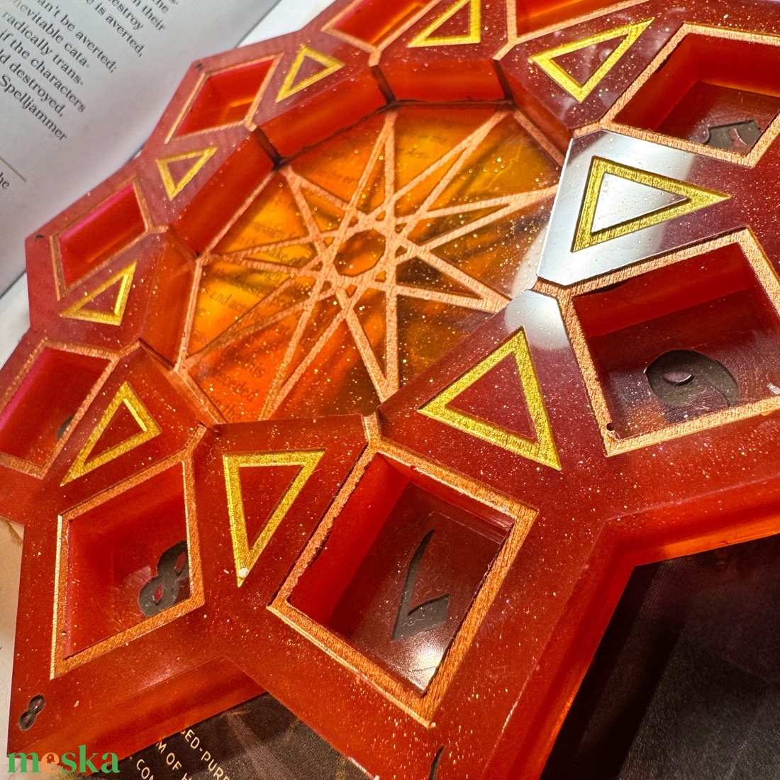 [Phoenix Flame] - Spell tracker - Dobótálca - otthon & életmód - dekoráció - asztal és polc dekoráció - asztaldísz - Meska.hu